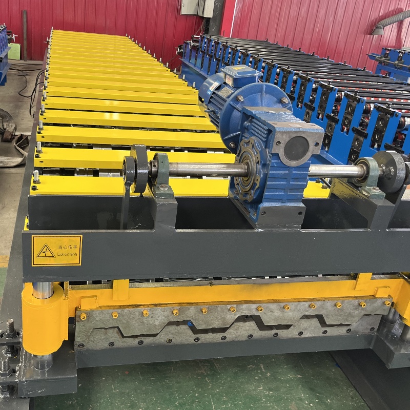 Automatic PPGI IBR Panel Single Layer Trapezoidal Metal Roofing Roll Forming Machine
