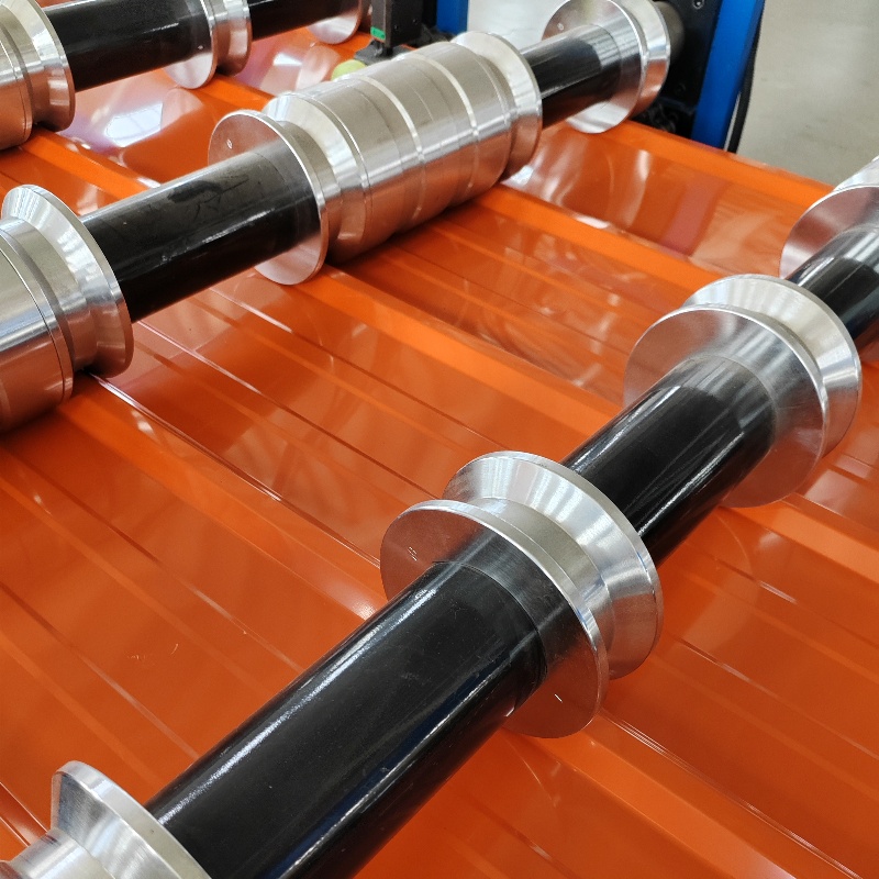 Automatic PPGI IBR Panel Single Layer Trapezoidal Metal Roofing Roll Forming Machine