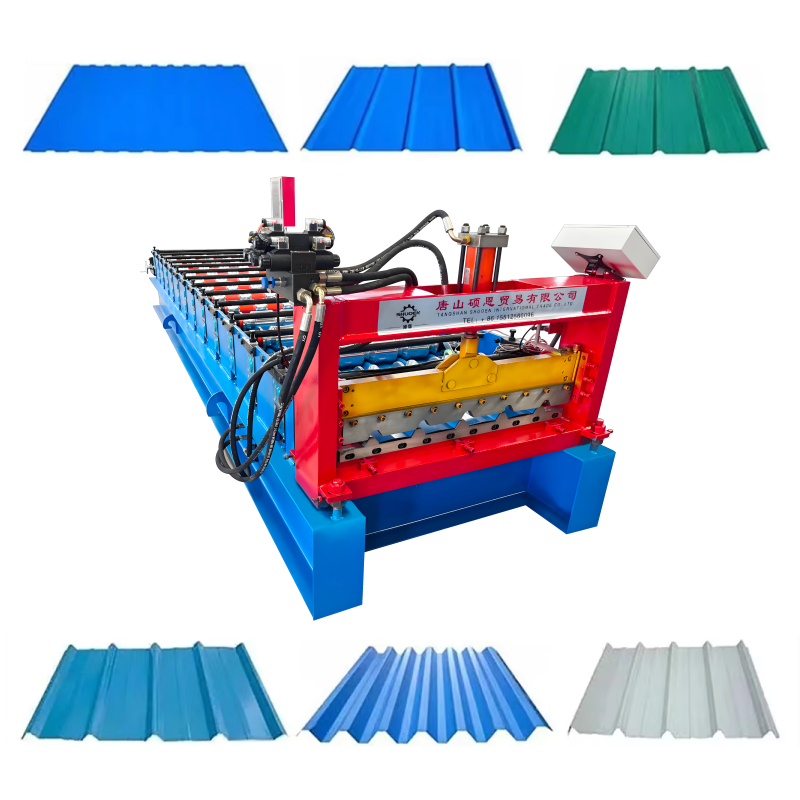 Metal Steel Sheets Roofing Forming Machine Trapezoid Tile Making Machinery